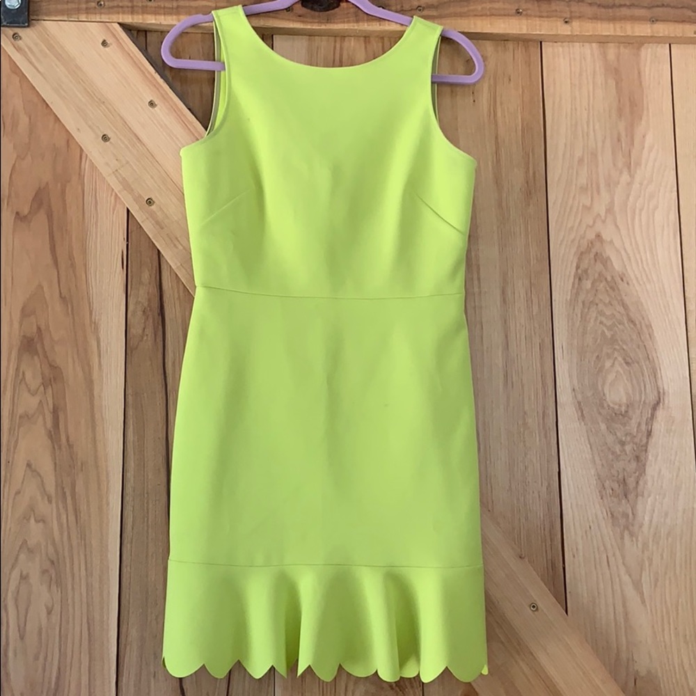 Lime Green J Crew Dress